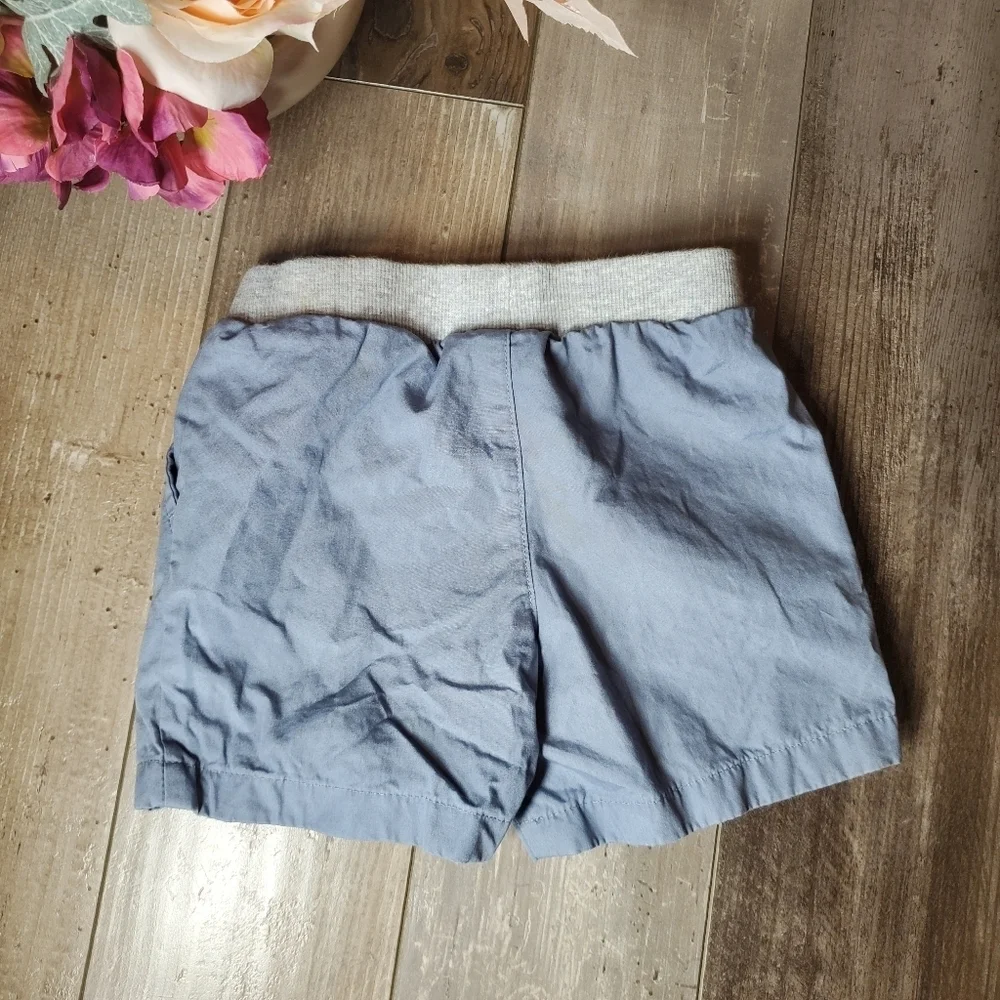 Carter's Child of Mine Cotton Baby Toddler Boy Shorts Size 18m Blue Gray EUC